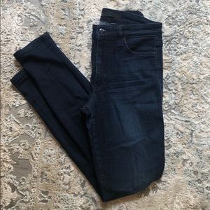 Joes high rise dark wash skinny jeans